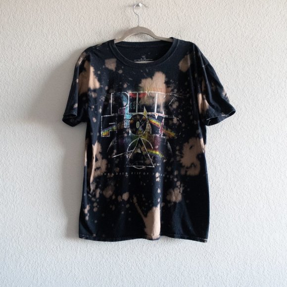 Pink Floyd Tops - Pink Floyd Bleach Distressed T Size Large